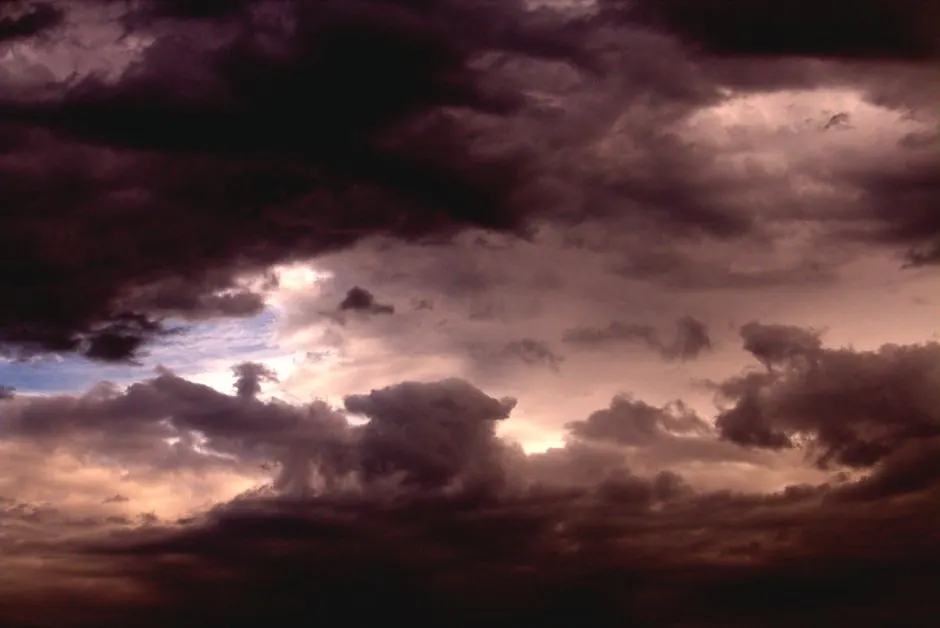 Captivating image of dramatic clouds during twilight in Guaratuba, Brazil.